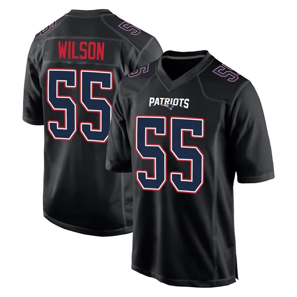 Friene NE.Patriots #55 Jared Wilson Player Carbon Fashion Limited Home Game Stitched Jerseys