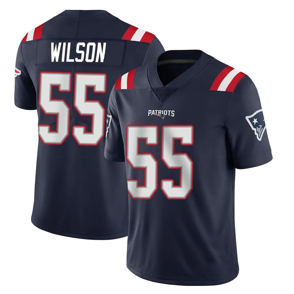Friene NE.Patriots #55 Jared Wilson Player Navy Vapor Untouchable Home Game Stitched Jerseys