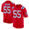 Friene NE.Patriots #55 Jared Wilson Player Red Home Game Stitched Jerseys