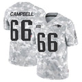 Friene NE.Patriots #66 Will Campbell Player Arctic Camo Salute to Service Limited Stitched Jerseys