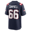 Friene NE.Patriots #66 Will Campbell Player Navy Home Game Stitched Jerseys