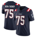 Friene NE.Patriots #75 Alijah Vera-Tucker Player Navy Vapor Untouchable Home Game Stitched Jerseys