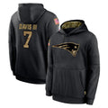 Friene NE.Patriots #7 Carlton Davis III Player Black Salute to Service Hoodies Limited Game Stitched Jerseys