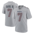 Friene NE.Patriots #7 Carlton Davis III Player Gray Fashion Limited Home Game Stitched Jerseys