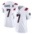 Friene NE.Patriots #7 Carlton Davis III Player White Vapor Untouchable Home Game Stitched Jerseys