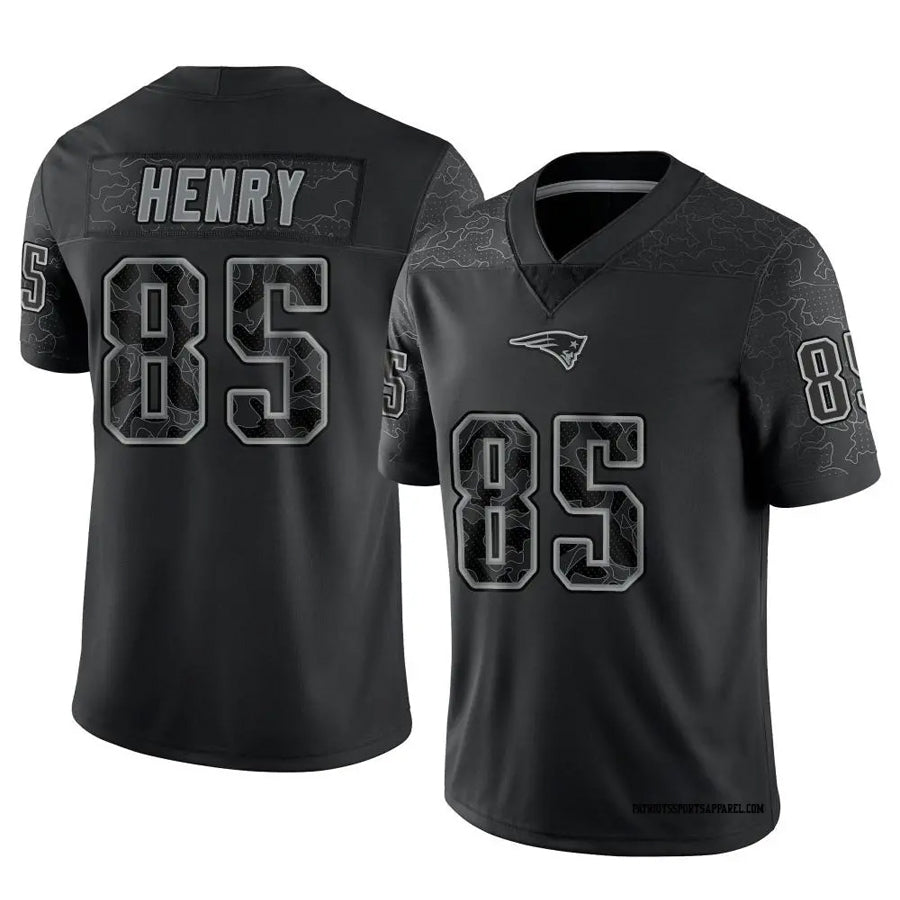 Friene NE.Patriots #85 Hunter Henry Player Black REFLECTIVE Limited Stitched Jerseys
