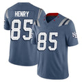 Friene NE.Patriots #85 Hunter Henry Player Blue Limited Rivalries Collection Home Game Stitched Jerseys