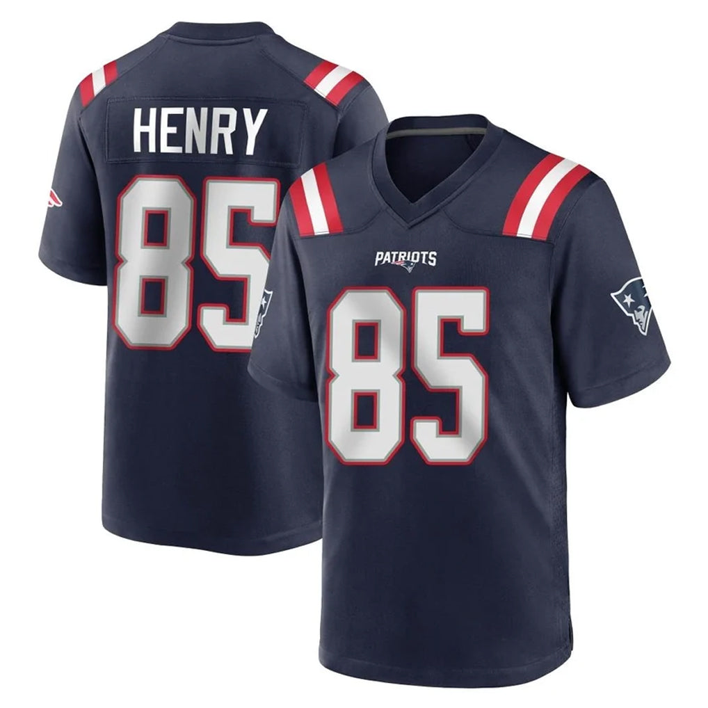 Friene NE.Patriots #85 Hunter Henry Player Navy Home Game Stitched Jerseys