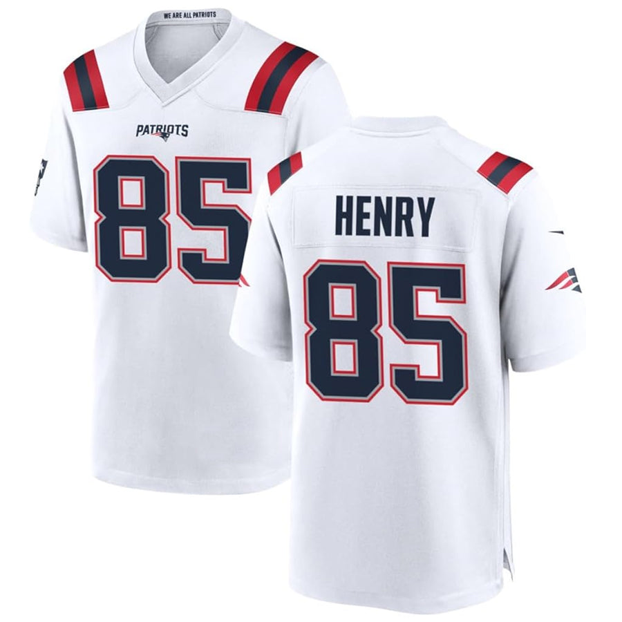Friene NE.Patriots #85 Hunter Henry Player White Home Game Stitched Jerseys