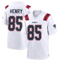 Friene NE.Patriots #85 Hunter Henry Player White Home Game Stitched Jerseys