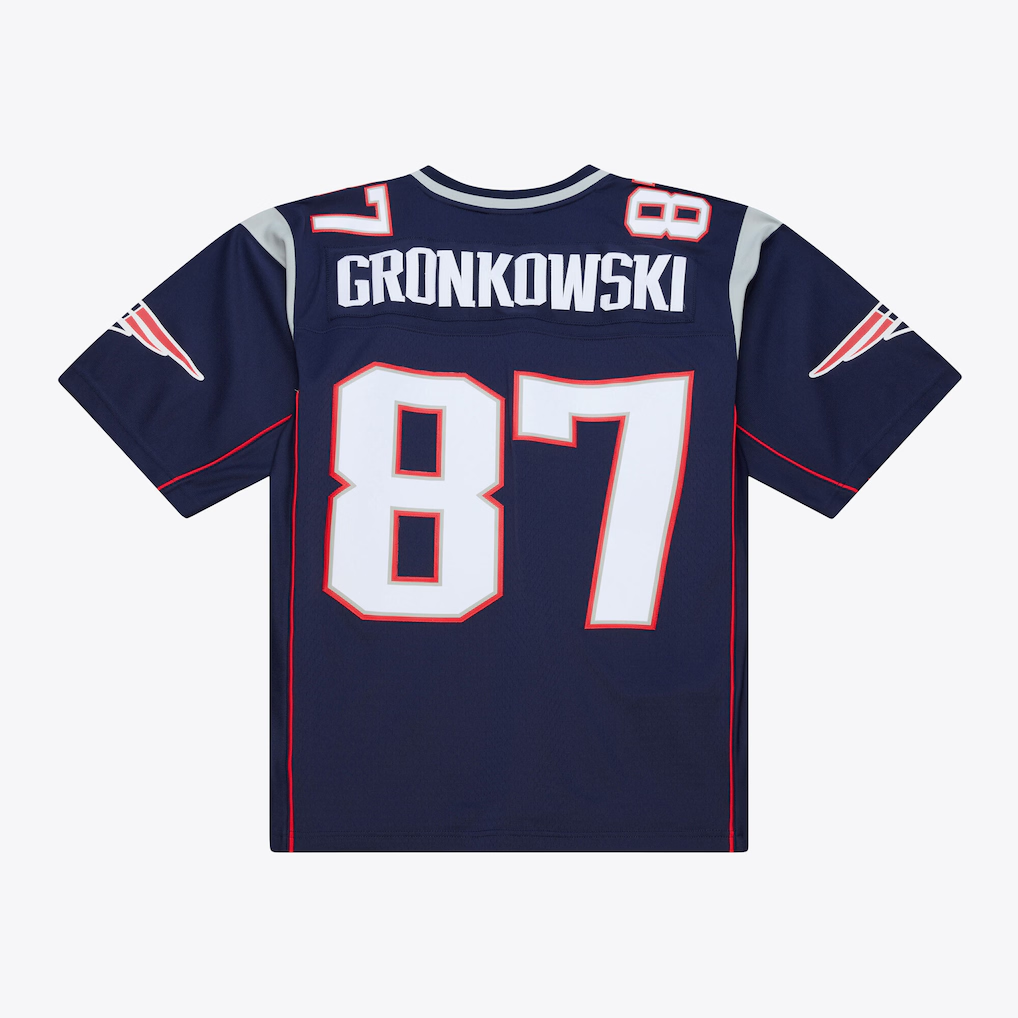Friene NE.Patriots #87 Rob Gronkowski Mitchell & Ness Navy Retired Legacy Replica Player Stitched Jerseys