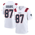 Friene NE.Patriots #87 Romeo Doubs Player White Home Game Stitched Jerseys