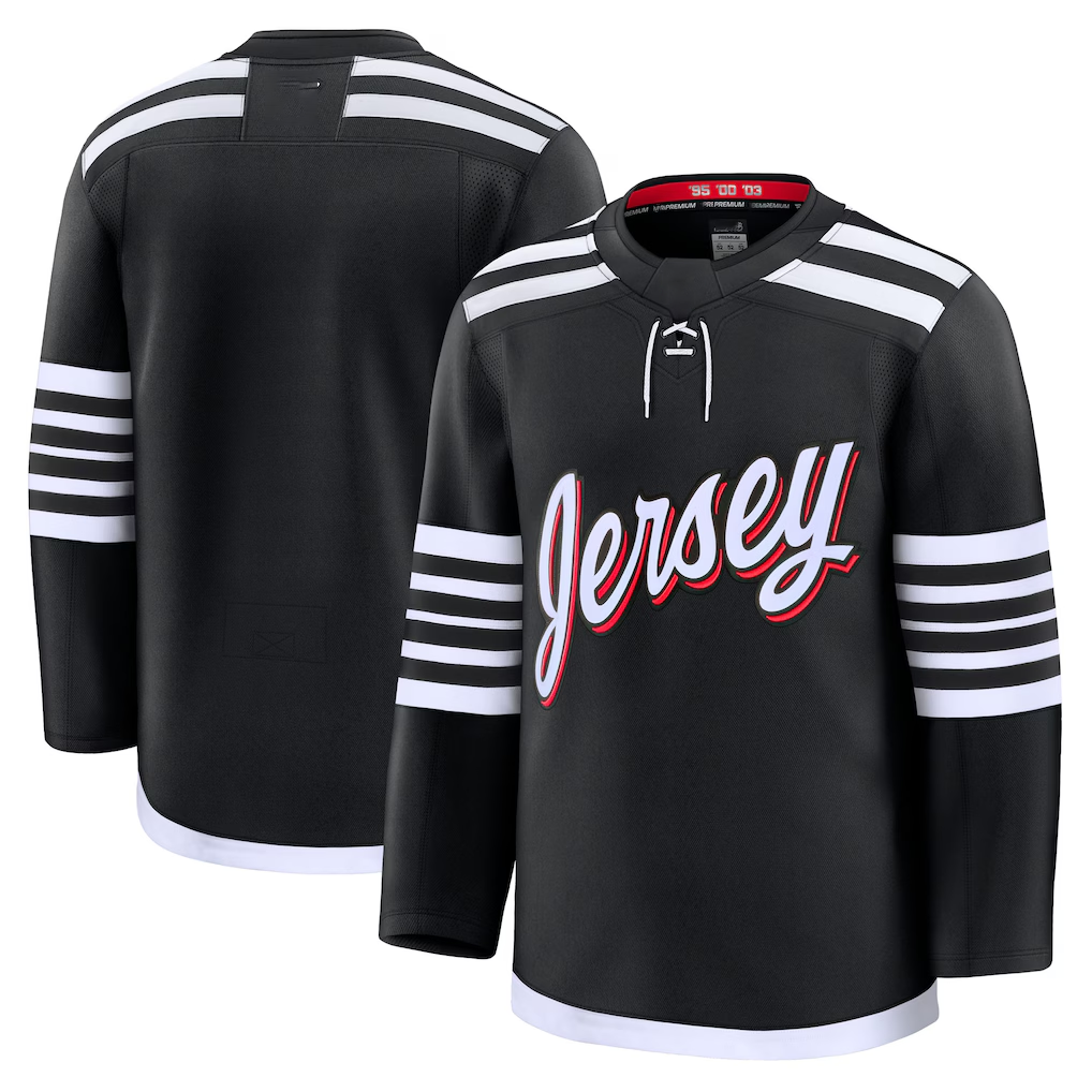Friene NJ.Devils Black Alternate Premium Jerseys
