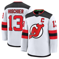 Friene NJ.Devils #13 Nico Hischier White Away Premium Jerseys