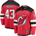 Friene NJ.Devils #43 Luke Hughes Red Home Breakaway Player Jerseys