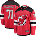 Friene NJ.Devils #71 Jonas Siegenthaler Red Home Breakaway Player Jerseys