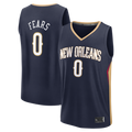Friene NO.Pelicans #0 Jeremiah Fears Navy Fast Break Replica Stitched Jerseys- Icon Edition