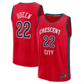 Friene NO.Pelicans #22 Derik Queen Red Fast Break Replica Player Stitched Jerseys- Statement Edition