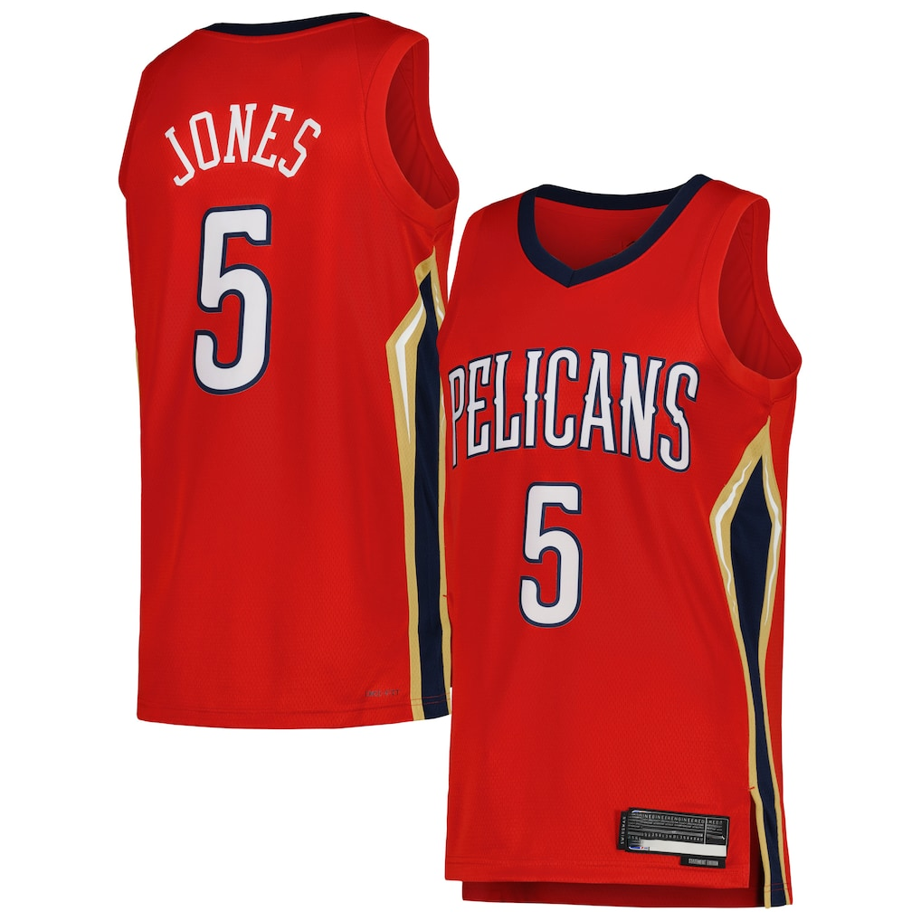 Friene NO.Pelicans #5 Herbert Jones Red Swingman Stitched Jerseys- Statement Edition