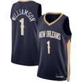 Friene NO.Pelicanss #1 Zion Williamson Navy Swingman Stitched Jerseys- Icon Edition