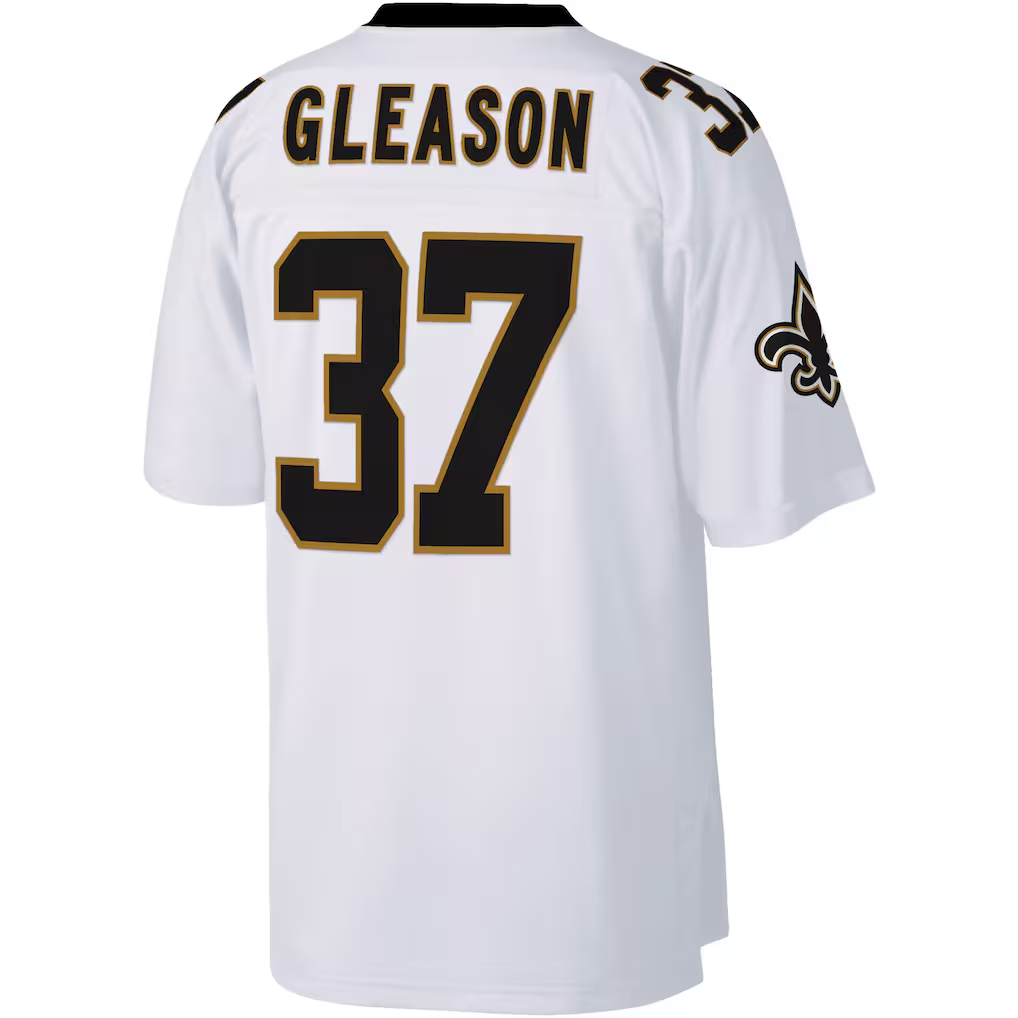 Friene NO.Saints #37 Steve Gleason Mitchell & Ness White Big & Tall 2006 Retired Player Replica Stitched Jerseys