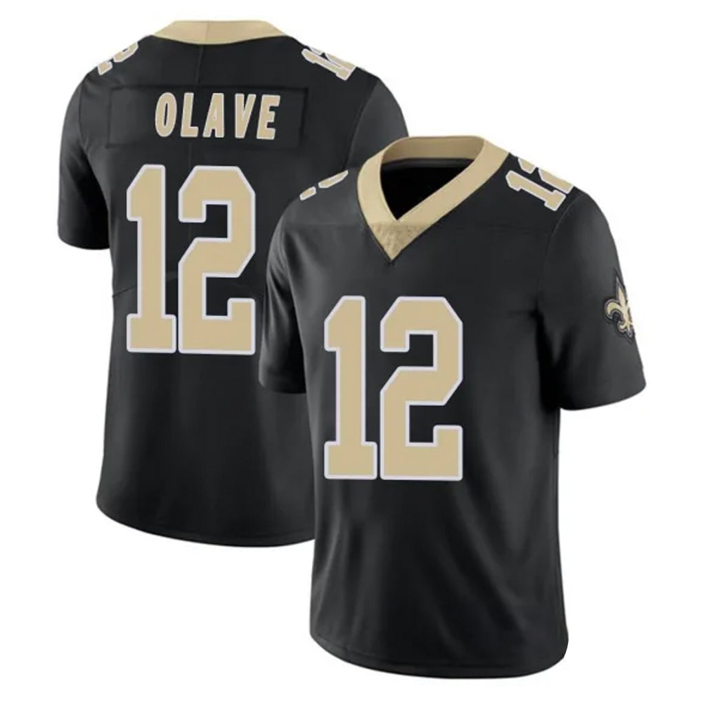 Friene NO.Saints #12 Chris Olave Player Black Limited Vapor Untouchable Home Game Stitched Jerseys