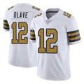 Friene NO.Saints #12 Chris Olave Player White Limited Color Rush Home Game Stitched Jerseys