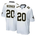 Friene NO.Saints #20 Pete Werner Player White Home Game Stitched Jerseys