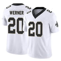 Friene NO.Saints #20 Pete Werner Player White Limited Vapor F.U.S.E. Home Game Stitched Jerseys