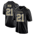 Friene NO.Saints #21 Justin Reid Player Black Carbon Fashion Home Game Stitched Jerseys