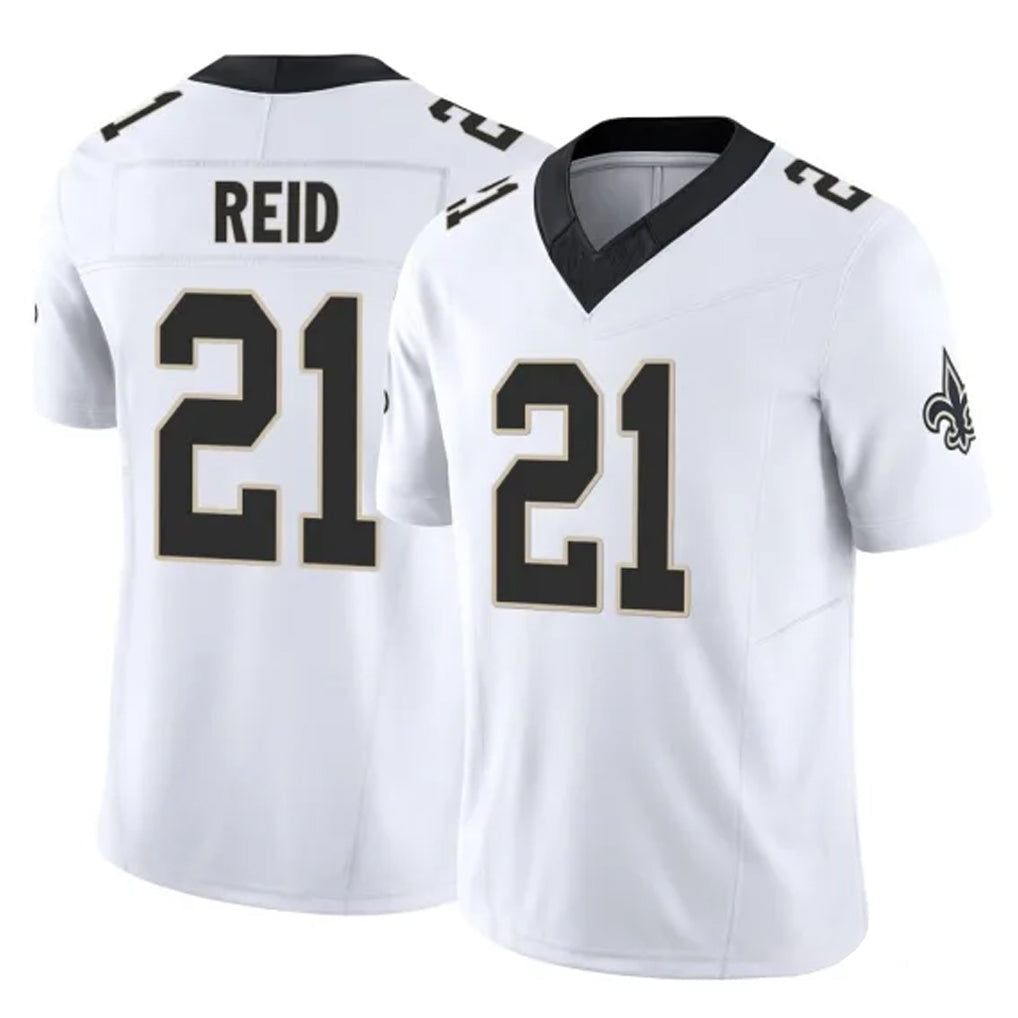 Friene NO.Saints #21 Justin Reid Player White Limited Vapor F.U.S.E. Home Game Stitched Jerseys