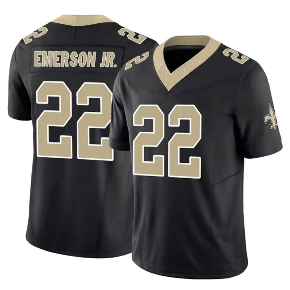 Friene NO.Saints #22 Martin Emerson Jr. Player Black Limited Vapor F.U.S.E. Home Game Stitched Jerseys