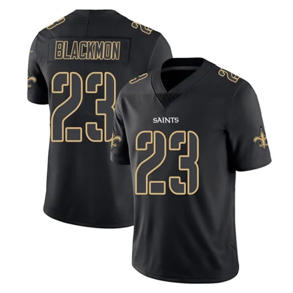 Friene NO.Saints #23 Julian Blackmon Player Black Impact Limited Home Game Stitched Jerseys