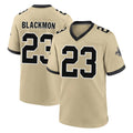 Friene NO.Saints #23 Julian Blackmon Player Gold Home Game Stitched Jerseys