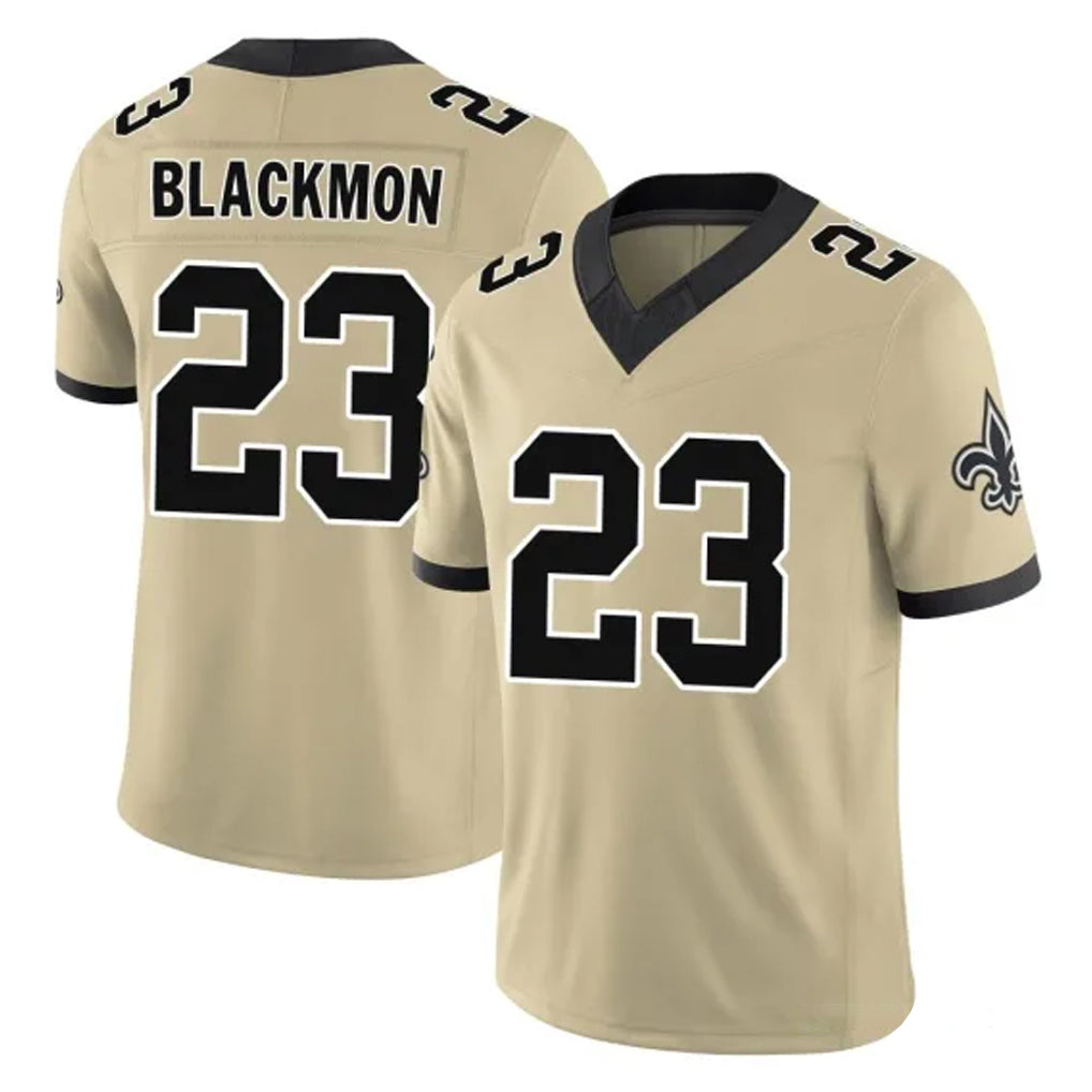 Friene NO.Saints #23 Julian Blackmon Player Gold Limited Vapor F.U.S.E. Home Game Stitched Jerseys