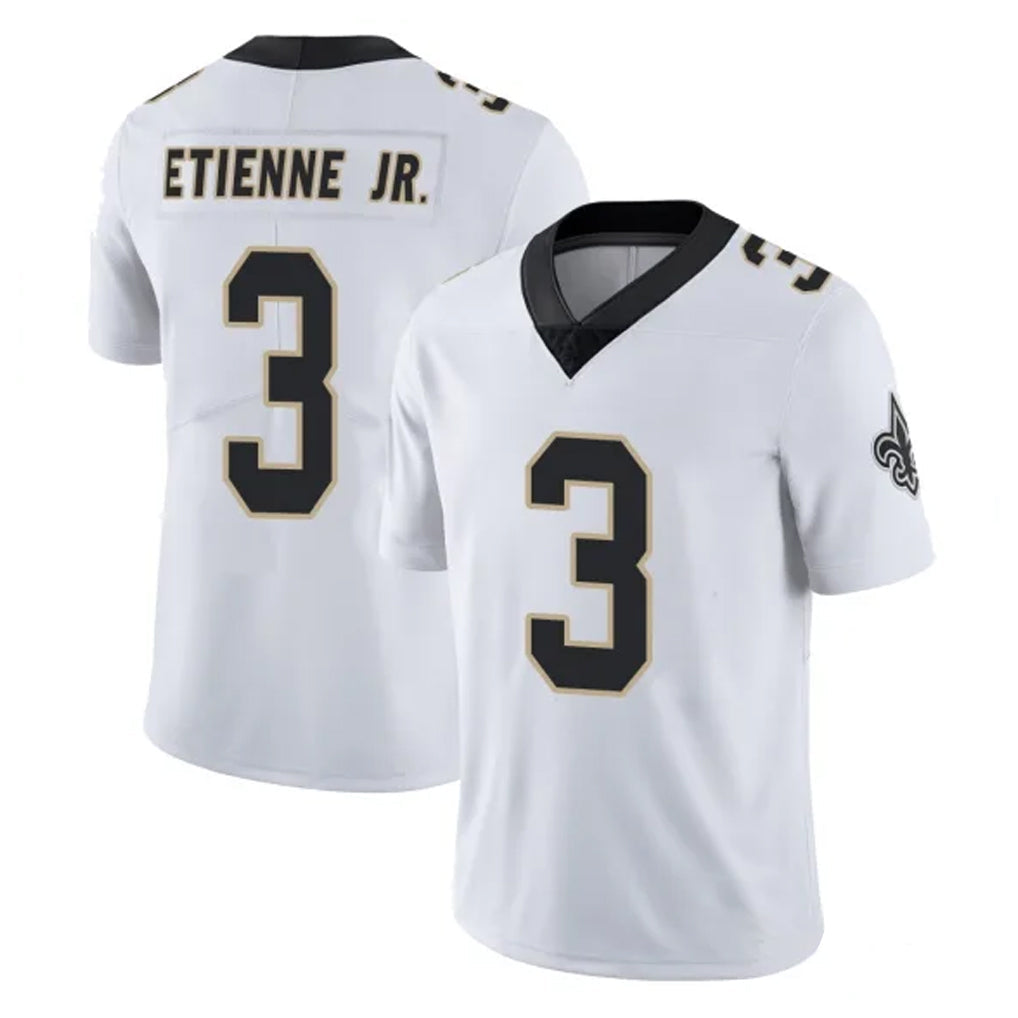 Friene NO.Saints #3 Travis Etienne Jr. Player White Limited Vapor Untouchable Home Game Stitched Jerseys