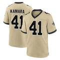 Friene NO.Saints #41 Alvin Kamara Player Gold Home Game Stitched Jerseys