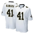 Friene NO.Saints #41 Alvin Kamara Player White Home Game Stitched Jerseys