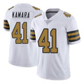 Friene NO.Saints #41 Alvin Kamara Player White Limited Color Rush Home Game Stitched Jerseys