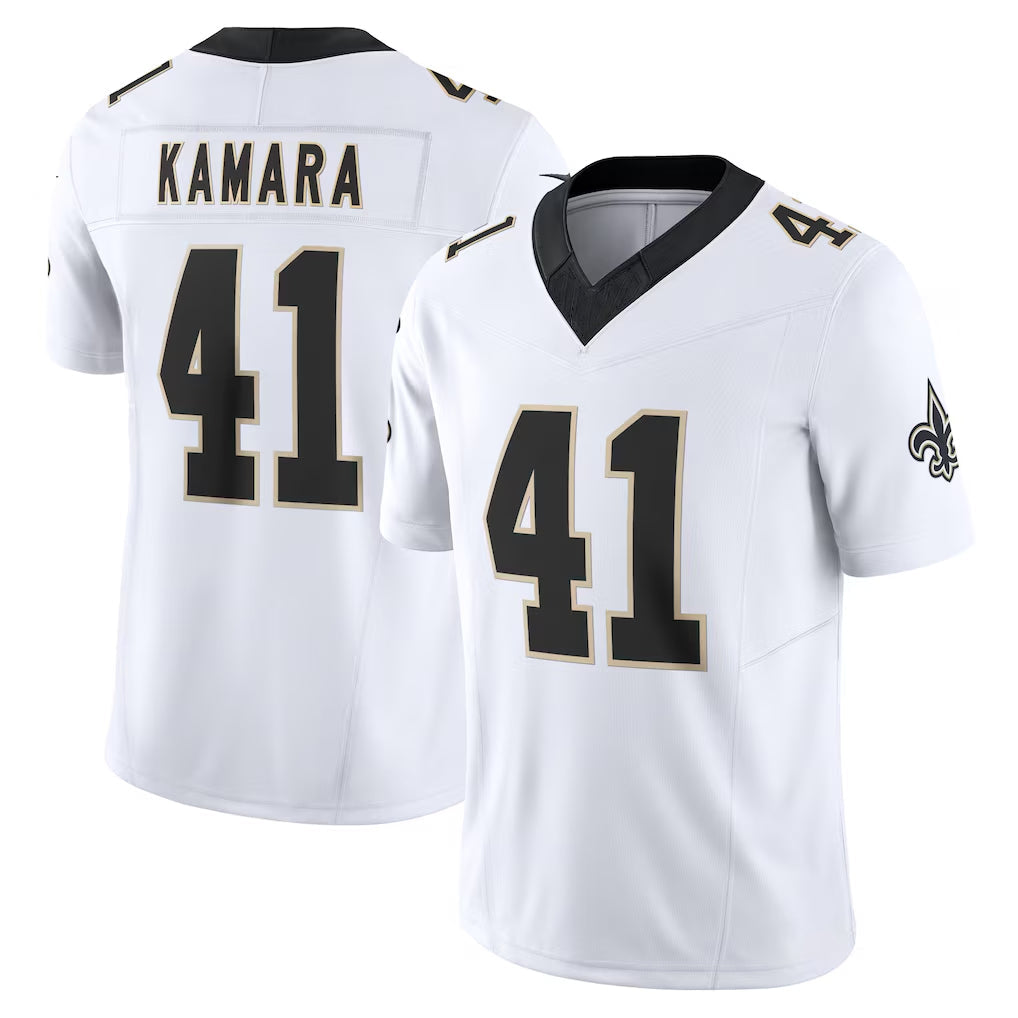 Friene NO.Saints #41 Alvin Kamara Player White Limited Vapor F.U.S.E. Home Game Stitched Jerseys