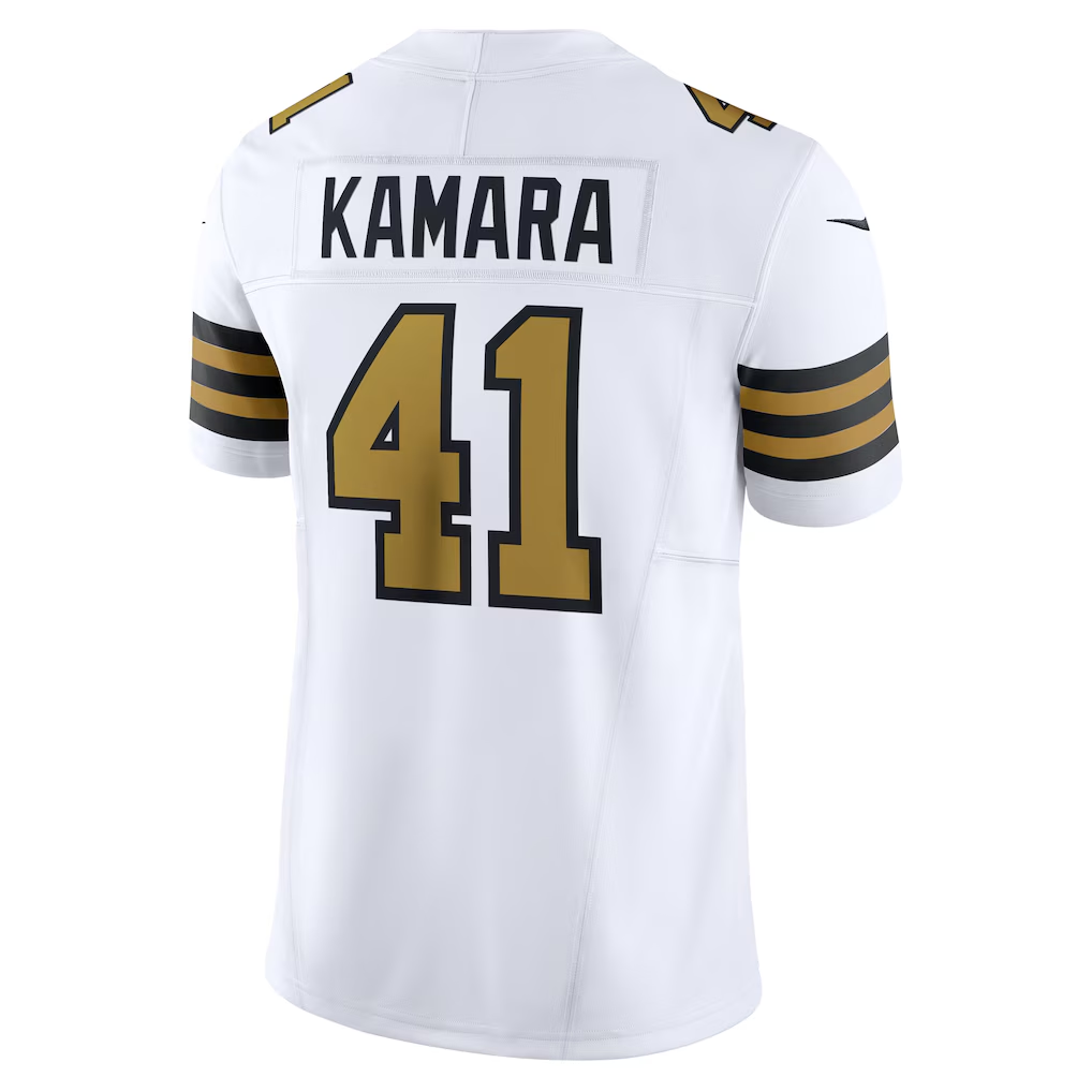 Friene NO.Saints #41 Alvin Kamara White Alternate Vapor F.U.S.E. Limited Stitched Jerseys