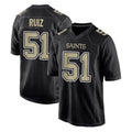 Friene NO.Saints #51 Cesar Ruiz Player Black Carbon Fashion Home Game Stitched Jerseys