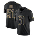 Friene NO.Saints #51 Cesar Ruiz Player Black Impact Limited Home Game Stitched Jerseys
