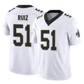 Friene NO.Saints #51 Cesar Ruiz Player White Limited Vapor F.U.S.E. Home Game Stitched Jerseys