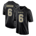Friene NO.Saints #6 Tyler Shough Player Black Carbon Fashion Home Game Stitched Jerseys