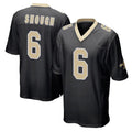 Friene NO.Saints #6 Tyler Shough Player Black Home Game Stitched Jerseys