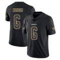 Friene NO.Saints #6 Tyler Shough Player Black Impact Limited Home Game Stitched Jerseys
