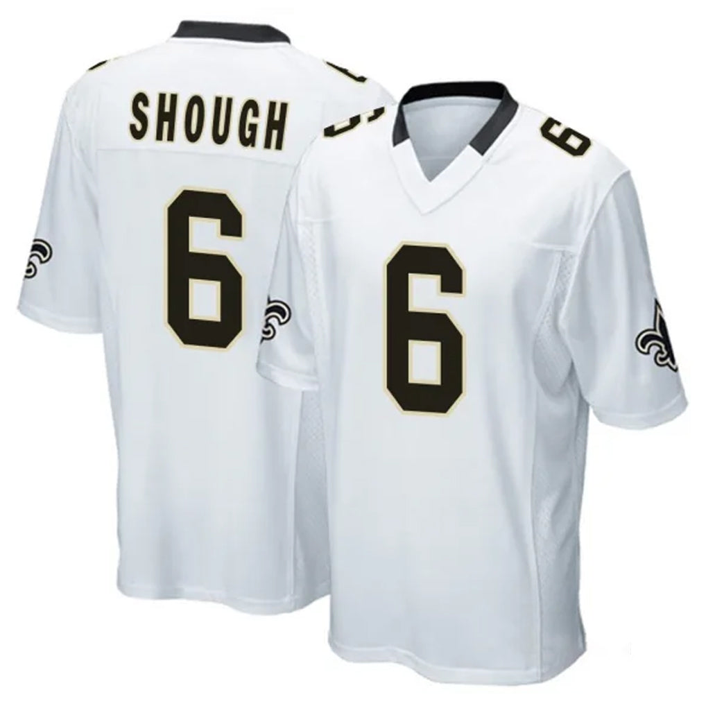Friene NO.Saints #6 Tyler Shough Player White Home Game Stitched Jerseys