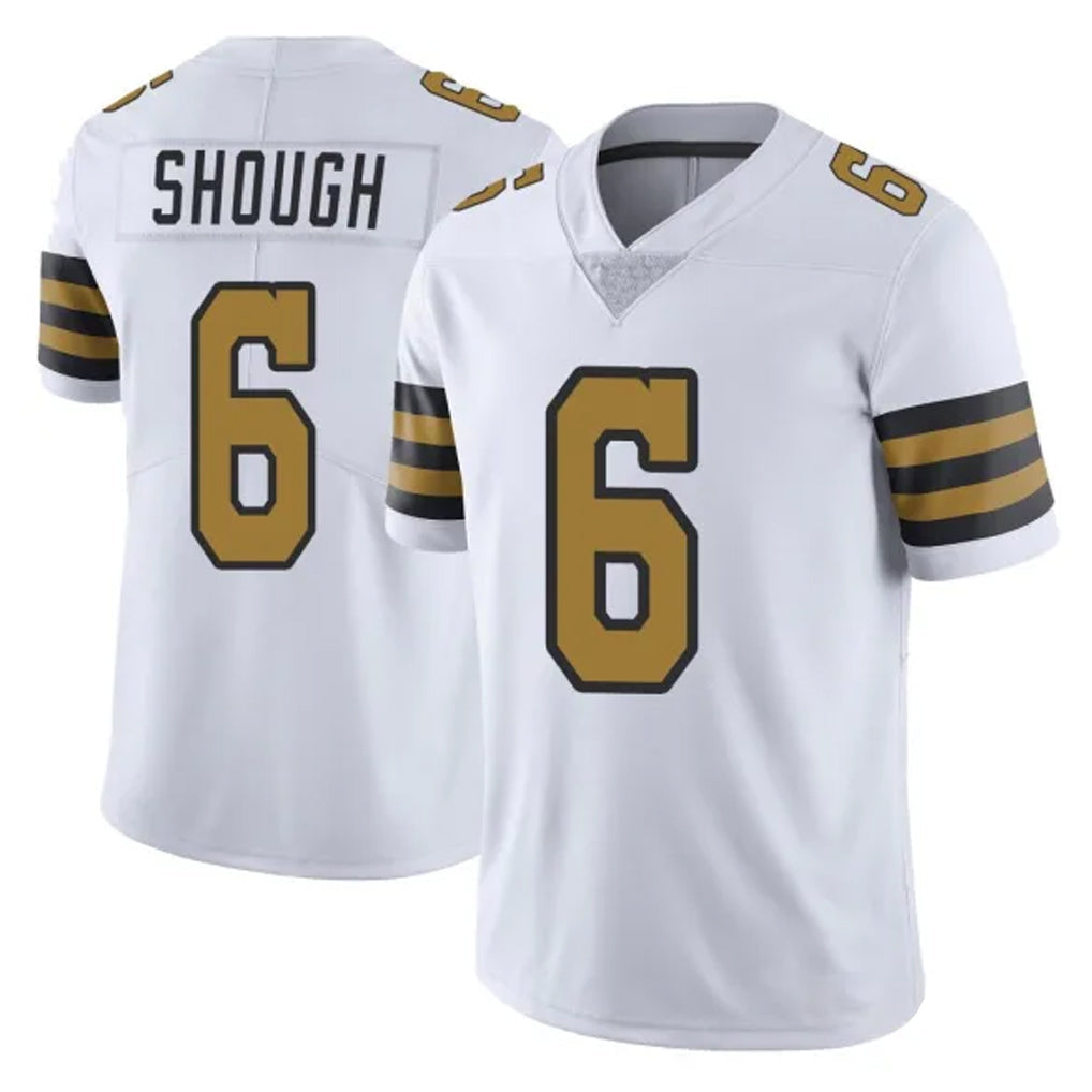 Friene NO.Saints #6 Tyler Shough Player White Limited Color Rush Home Game Stitched Jerseys