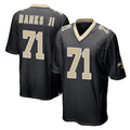 Friene NO.Saints #71 Kelvin Banks Jr. Player Black Home Game Stitched Jerseys